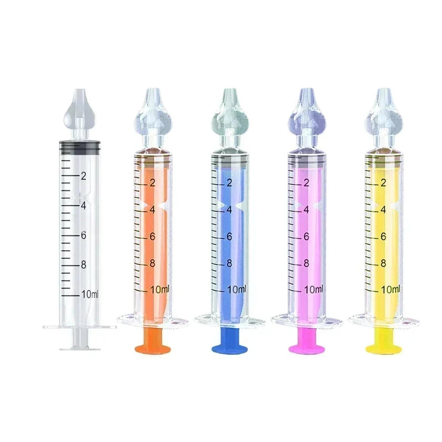 Silicone Baby Nasal Aspirator Syringe Baby Nose Cleaner Kids Rhinitis Nasal Washer Reusable Nasal Irrigator Washing for Children