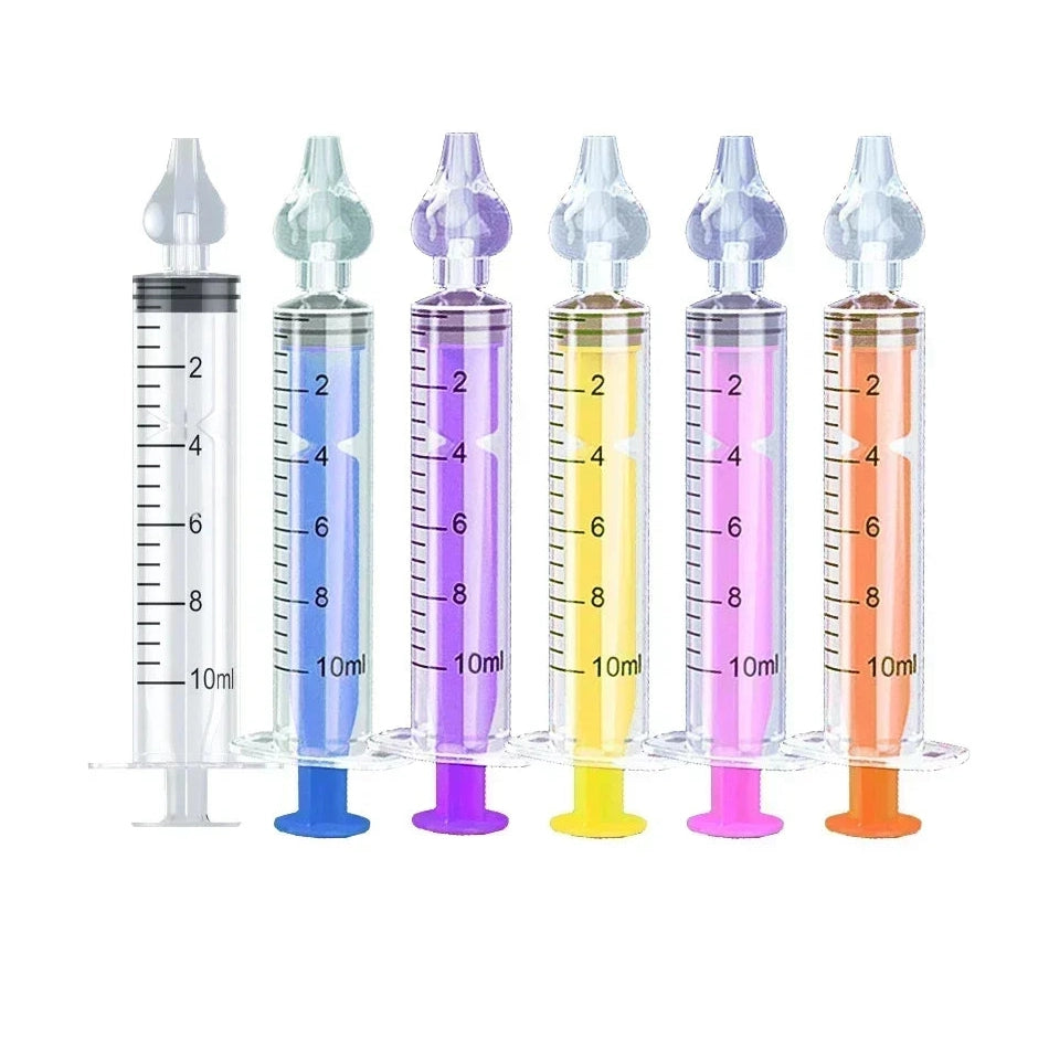 Silicone Baby Nasal Aspirator Syringe Baby Nose Cleaner Kids Rhinitis Nasal Washer Reusable Nasal Irrigator Washing for Children