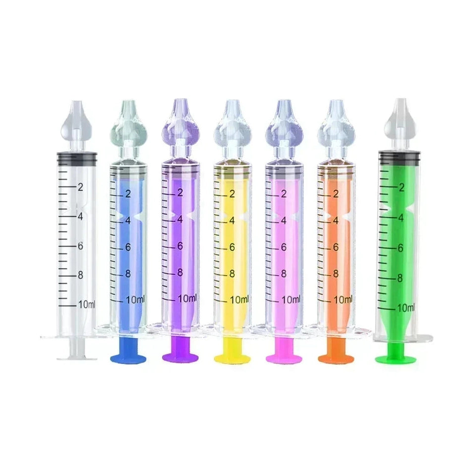Silicone Baby Nasal Aspirator Syringe Baby Nose Cleaner Kids Rhinitis Nasal Washer Reusable Nasal Irrigator Washing for Children