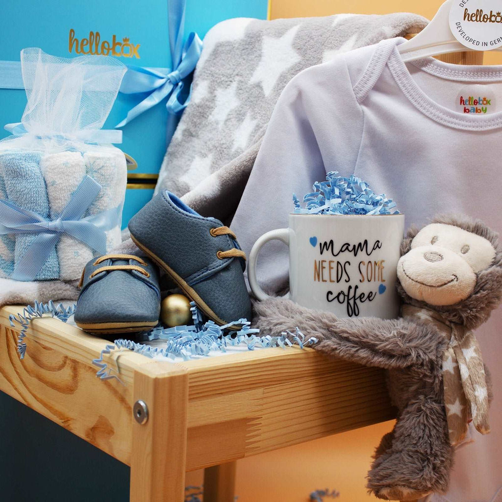Hellobox Gifts for Newborns with Baby Blanket, Cuddly Toy (17