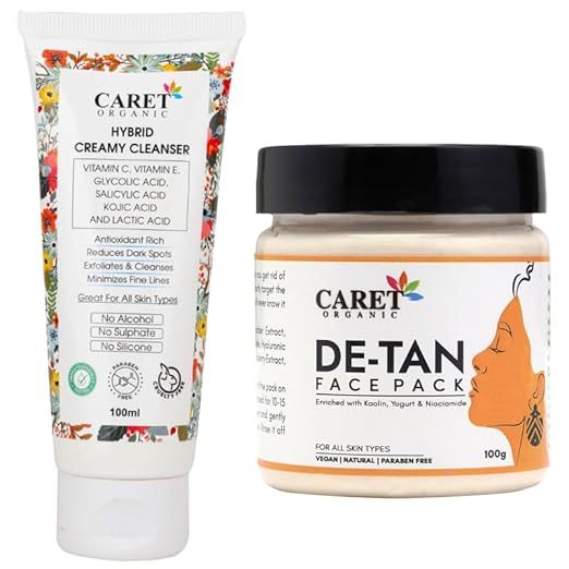 Organisk Hybrid Creamy Ansigtsvask & DeTan Ansigtsmaske – 200 ml