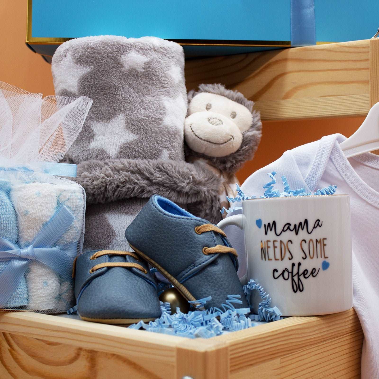 Hellobox Gifts for Newborns with Baby Blanket, Cuddly Toy (17